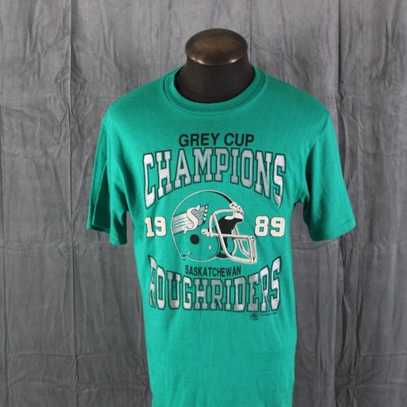 Saskatchewan Roughriders Shrit (VTG) - 1989 Grey Cup Champions - Men's Medium - Picture 4 of 9